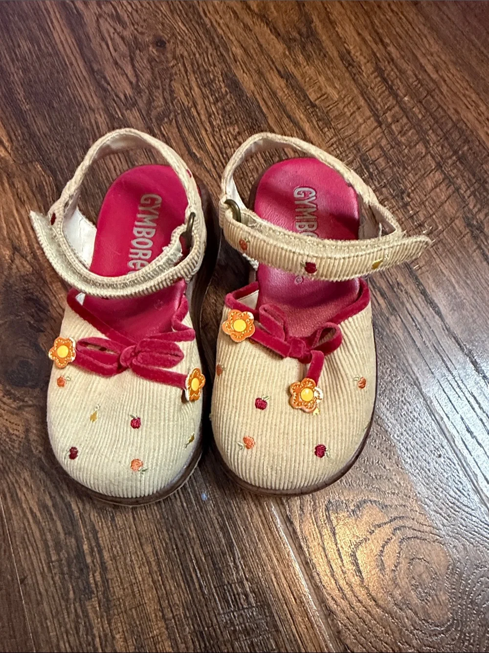Gymboree Amalfi Coast Girls’ Embroidered Corduroy Sandals
